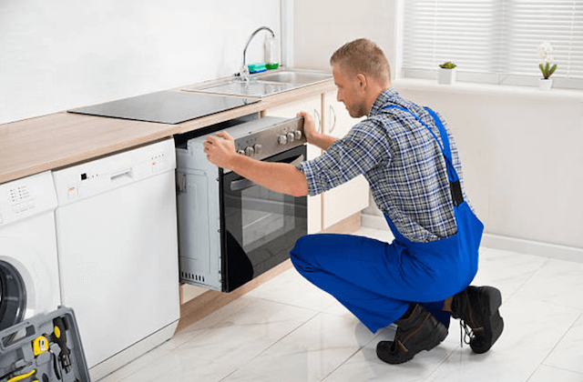 appliance install in kitchen